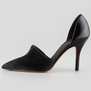 Vince Clair calf hair D’orsay heels